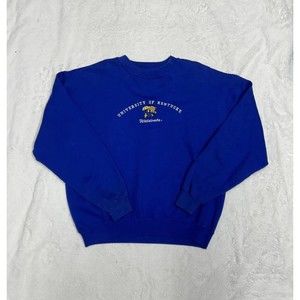 Kentucky Wildcats Red Oak Blue Embroidered Crewneck Sweater Men's Size Large
